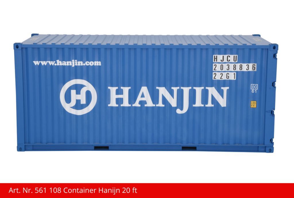 561108 Kiss Schweiz - Container 20 ft Hanjin blau - Spur 1